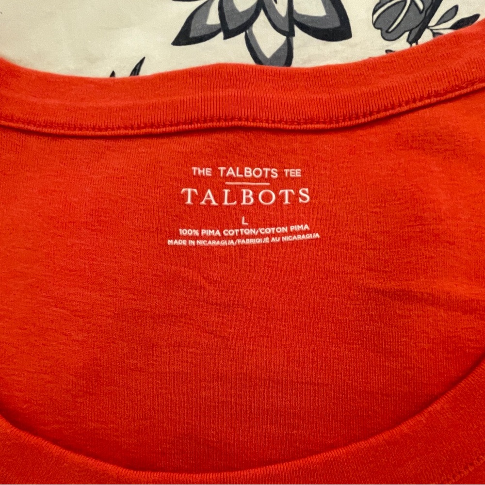 Talbots Orange CottonTee Shirt